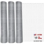 Chicken Wire Mesh Fencing For Floral Garden, 23 Gauge 36 X 300 Ft Silver. Fixed Price $180.73.