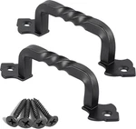 Ovov 2 Pack Barn Door Pull Handle Hardware For Wooden Garden Gate Shed Cabinet. Fixed Price $15.72.