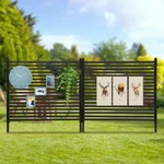 Privacy Screens 43"W X 44"H Adjustable Height Backyard Fence 2 Panels. Fixed Price $144.52.