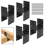 Pcs Deck Post Caps Tie Brackets, 4X4 Base Steel Anchor Connector, Heavy Dut.... Fixed Price $47.30.