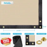 Patio Paradise 4'X30' Beige Privacy Fence Screen Heavy Duty. Fixed Price $44.99.