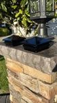 Woodway Glass Post Caps - 4X4 Onyx Black. Fixed Price $16.00.