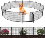 24" Garden Fence With Low Door, 14 Panels, 34.5 Ft Dog Barrier For Yard. Fixed Price $222.99.