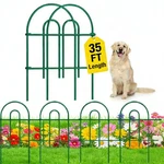 Amagabeli 25 Panels 24INH 35FTL Decorative Garden Fence No Dig Rustproof Meta.... Fixed Price $77.14.