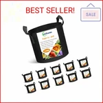 Cavisoo 10-PACK Gallon Plant Grow Bags, Heavy Duty 300G Thickened Non-woven Ae. Fixed Price $18.35.