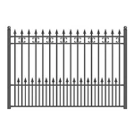 Aleko Outdoor Yard Garden Steel Fence 8' X 5' Venice Style Black. Fixed Price $1199.00.