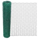 Ariflor Chicken Wire Mesh 0.6IN Hexagonal Green Pvc Coated 15.7X79IN Garden. Fixed Price $13.53.
