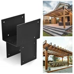 4 Pack Heavy Duty 6X6 (actual 5.5"X5.5") Stainless Steel Post Caps Tie Bracket,. Fixed Price $55.50.