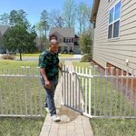 No Dig White Vinyl Picket Gate Kit 3.5FT X For Patio & Backyard. Fixed Price $191.99.