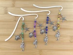 Ocean Theme: Turtle Seahorse Starfish Charm Bookmark Plant Stake/stick Gift. Fixed Price $13.00.