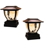 Maxsa 41681 Solar Wave Style Post Cap And Deck Railing Led Lights Dark Bronze. Fixed Price $73.80.