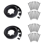 40FT Black Landscape Edging No Digging Garden Kit Include 36 Spikes, P.... Fixed Price $52.94.