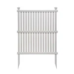 Zippity Outdoor Products Privacy Screen Vinyl White 4 Ft. X 3 (2-PACK). Fixed Price $103.49.