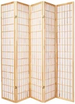 Oriental Furniture 6 Ft. Tall Window Shoji Screen - Natural 5 Panels. Fixed Price $252.72.