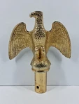 Vintage American Eagle Flag Pole Topper Aluminum Cast Plated Metal Finial. Fixed Price $29.99.