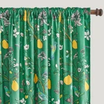 Mussel Velvet Whimsical Floral Curtains 63 Inches Long,dark Green Luxury Botanic. Fixed Price $74.01.