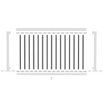 Ft. Matte Black Aluminum Deck Railing Picket And Spacer Kit For 36 In. High Sy. Fixed Price $119.14.