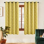 Limon Home 100% Boho Blackout Curtains Mustard Yellow 54 Inch Lench Farmhouse. Fixed Price $72.97.