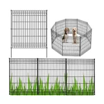 No Dig Outdoor Dog Fences,total 44" H X 288" W Decorative Metal Garden .... Fixed Price $250.55.