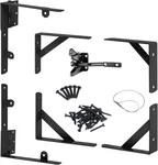 Gate Hardware Kit Anti Sag Corner Brace Brackets Hinges Latch For Wood Fence. Fixed Price $31.37.
