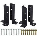 4PCS Adjustable Fence Post Anchor Brackets For Deck Railing, Pergola, Ba.... Fixed Price $22.51.
