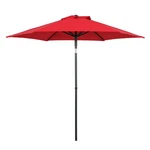 Mainstays Outdoor 7.5' Red Round Market Patio Umbrella, Push-up, 3-ANGLE Tilt. Fixed Price $44.89.