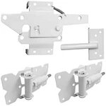 Self-closing Vinyl Fence Gate Hardware White Pvc Fencing Kit.... Fixed Price $102.82.