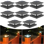 6/8/12 Pack Led Solar Post Lights Outdoor Deck Cap Fence Pvc Vinyl 4X4 6X6. Fixed Price $51.99.