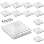 Siedinlar 4X4 Post Caps White 12 Pack, Deck Covers Outdoor Waterproof, Fits. Fixed Price $22.33.