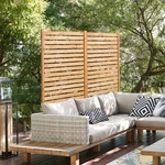 Freestanding Outdoor Privacy Screen Wood Room Divider Patio Yard Fence Panel. Fixed Price $130.35.