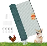 Temporary Fence With Posts, 3.9 X 49.2 Ft Plastic Mesh Fencing, Garden Safety. Fixed Price $119.18.