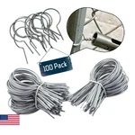 1 5/8" Chain Link Ties 9 Gauge Galvanized Steel Twist For Securing Fences. Fixed Price $47.30.