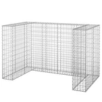 Gabion Wall For Garbage Bins Galvanized Steel Stone Basket Cage Vidaxl. Fixed Price $302.99.