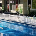 22IN H X 44IN W (2 Panels) Freestanding Zippity Portable Puppy Fence Kit, Dog. Fixed Price $135.39.