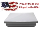 Grey Plastic Classic New England Style Vinyl Fence Post Caps 5"X5" 4, 6, 10PK. Fixed Price $28.99.