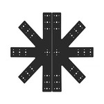 Pcs 24X13.5 Gable Plate Pergola Truss Roof Connector Heavy Duty 12 Pi.... Fixed Price $127.56.
