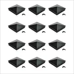4X4 Actual Fence Post Caps (12 Pack) - Outdoor Powder Coated Aluminum Deck. Fixed Price $39.99.