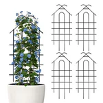 Arifaro 40" Metal Garden Trellis For Climbing Plants, Pack Inch, Black. Fixed Price $75.49.