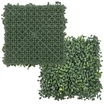 Artificial Grass Wall Panels, 10"X 10"(12P) Faux Boxwood For Outdoor I.... Fixed Price $35.74.