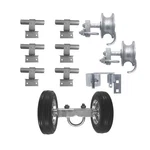 6" Link Wall Mounted Rolling Gate Hardware Kit: (chain Fence .... Fixed Price $292.33.
