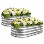Grow More Vegetables - Eclaron Pack 4X2X1FT Galvanized Garden Beds. Fixed Price $59.99.
