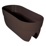 Railing Planter Deck Porch Patio Fence 24 X 12 In. Flower Pot Brown. Fixed Price $20.76.