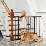 Wide Baby Gate For Stairs, 29-44" Pet Dog Indoor Doorways No Drilling. Fixed Price $58.44.