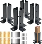 Adjustable Deck Post Anchor Base Brackets Fit 8PCS, Balck. Fixed Price $30.99.
