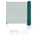 Temporary Fence With Posts, 3 X 49.2 Ft Plastic Mesh Fencing, Garden Safety. Fixed Price $59.38.