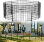 Naizea Garden Fence With Gate 7 Panels 13 Animal Barrier No Dig Pet. Fixed Price $119.99.