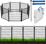 48 In(h) Garden Fence Panels, Total 17.7 Ft(l), Heavy Duty Iron Metal. Fixed Price $223.95.