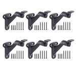 Vevor 6 Packs Handrail Hardware Bracket Heavy Duty For Stairways Matte Black. Fixed Price $21.90.