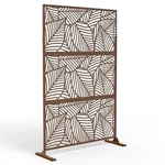 Fency SUUS-NHB-S180120-RB-S092 Laser Cut Metal Rust Outdoor Privacy Screen Brown. Fixed Price $166.17.