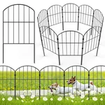 Vancastle 19 Panel Rustproof Metal Garden Fence, 20FT X 24IN, Black. Fixed Price $62.37.